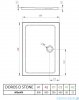 Radaway Doros D Stone brodzik 90x80 kaszmirowy SDRD9080-01-84S